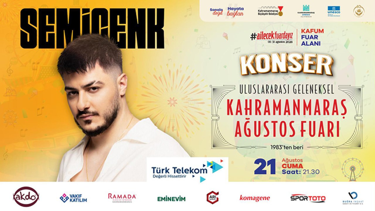 Geleneksel Ağustos Fuarı’nda Sahne Sırası Semicenk’in!