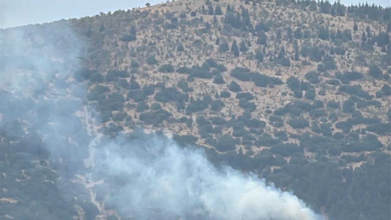 Kahramanmaraş’ta Ormanlık Alana Yıldırım Düştü! Yangın Çıktı