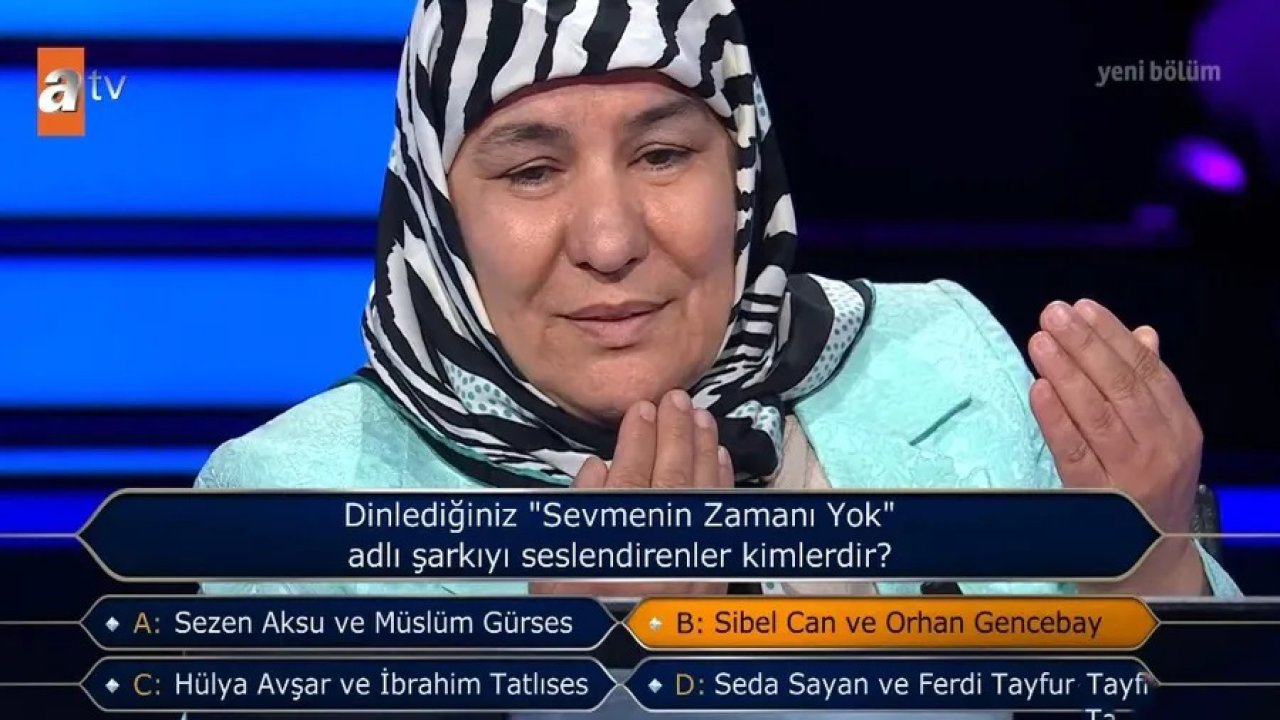 Kahramanmaraşlı Filiz Kelekçi, Kim Milyoner Olmak İster’e Damga Vurdu! “Geri Baştan Alamazmıyık?”