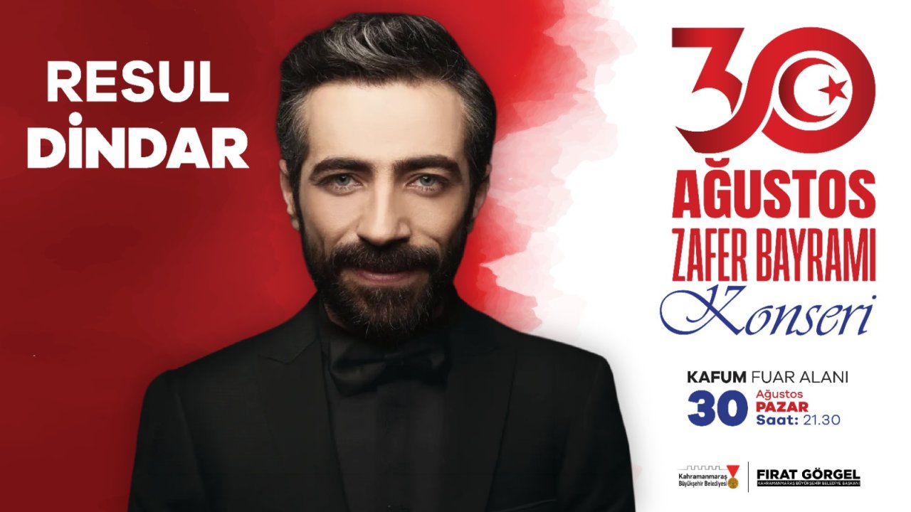 Zafer Bayramı Coşkusu Ağustos Fuarı’nda Resul Dindar Konseriyle Yaşanacak