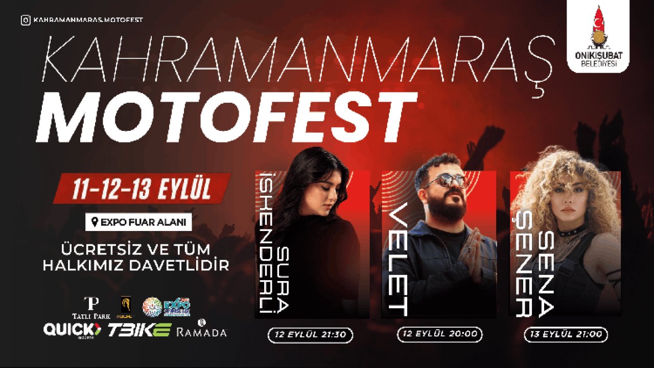 Kahramanmaraş 2.MOTOFEST başlıyor!