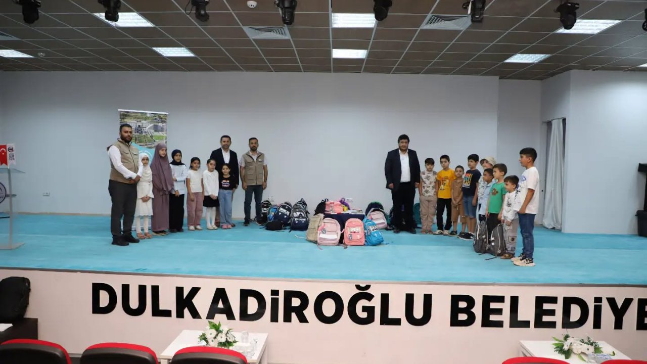 Dulkadiroğlu Belediyesi’nden Yetim Çocuklara Kırtasiye ve Çanta Desteği