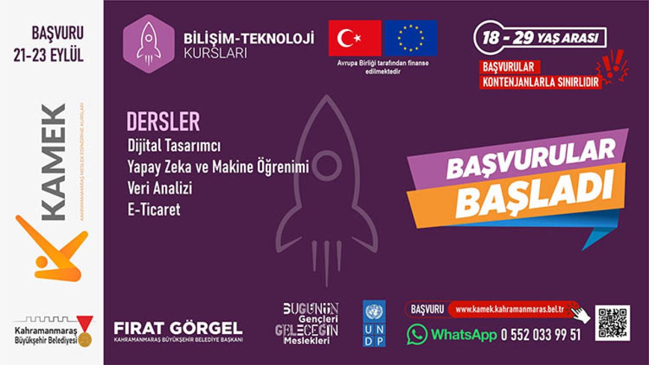 KAMEK’te Güz Dönemi Kurslarına Başvurular Başladı!