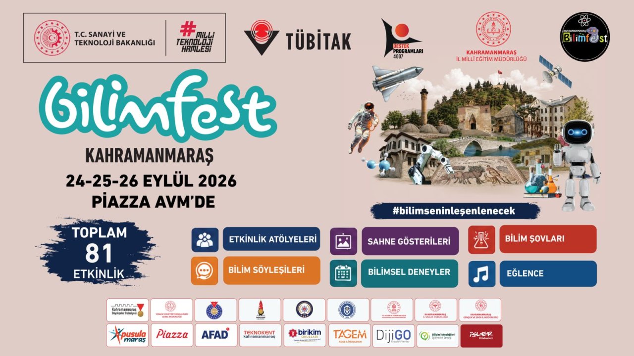 BİLİMFEST Kahramanmaraş Başlıyor!