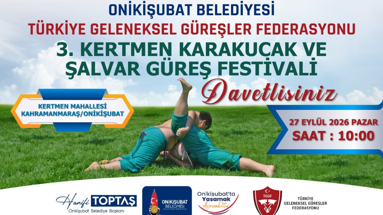Türk güreşinin nabzı Onikişubat Belediyesi imzasıyla Kertmen’de atacak!