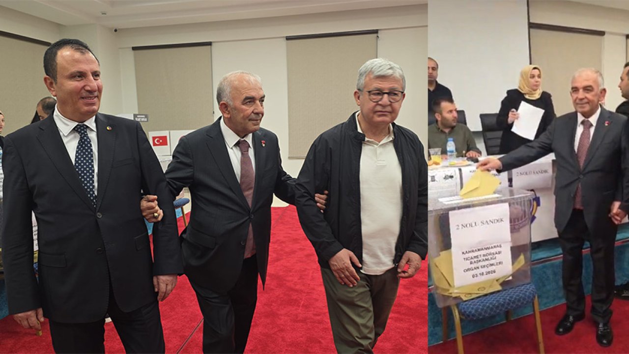 Kahramanmaraş Ticaret Borsası’nda Mustafa Narlı yeniden başkan seçildi!