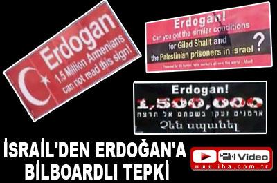 İsrailden Erdoğana bilboardlı tepki