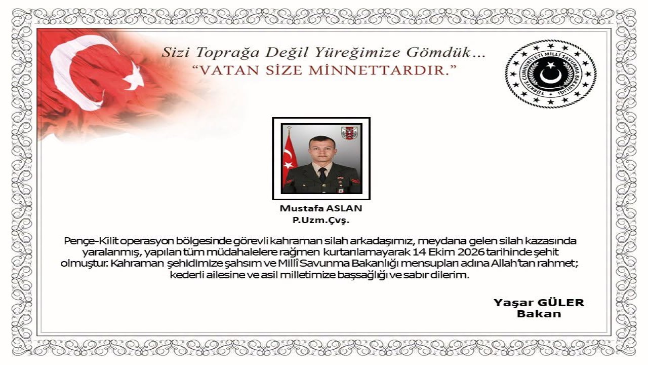 Şehit Piyade Uzman Çavuş Mustafa Aslan Kimdir?