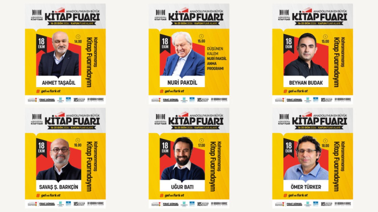 Kitap Fuarı’nda Pazar Günü de Edebiyat Şöleni Yaşanacak