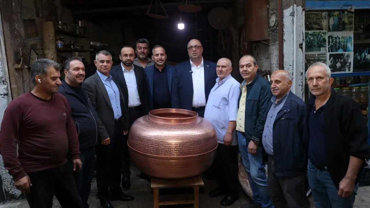 Dulkadiroğlu Belediye Başkanı Akpınar Bakırcılar Çarşısı’nı Ziyaret etti!