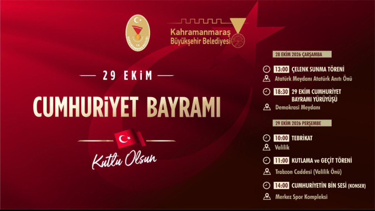 Cumhuriyet’in 103’üncü Yılı Büyük Bir Coşkuyla Kutlanacak!