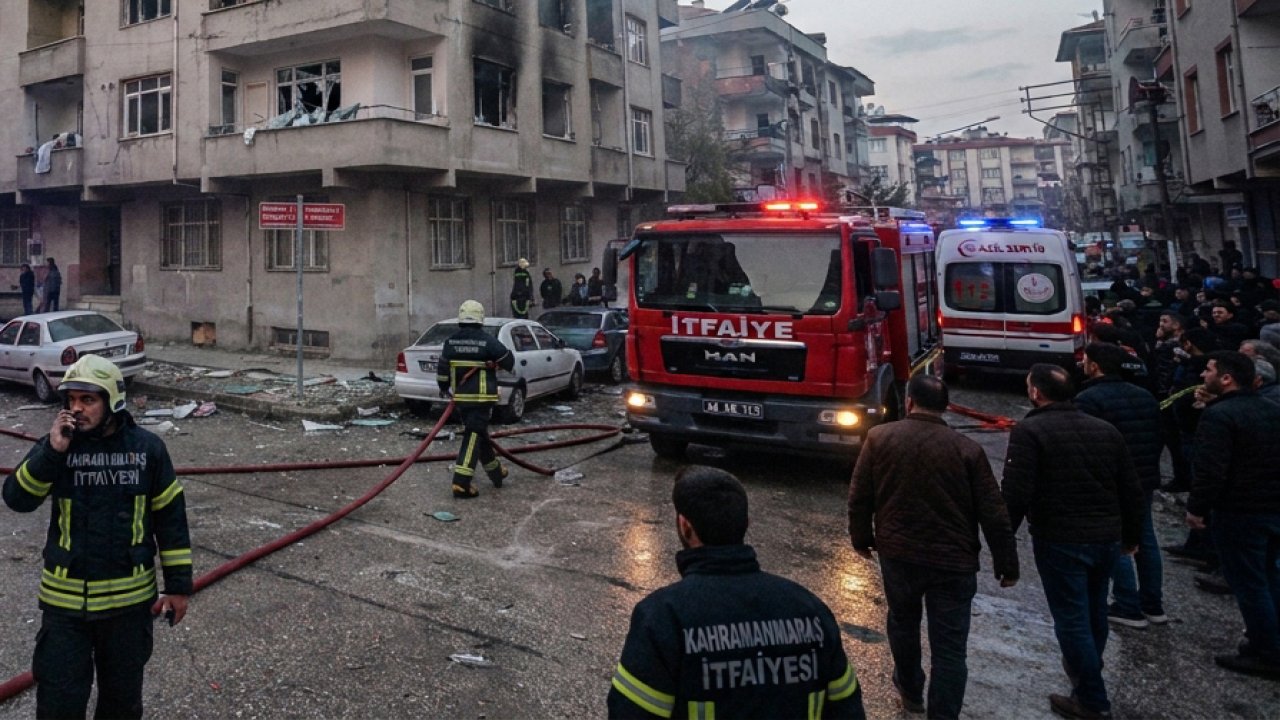 Kahramanmaraş-Elbistan'da Mutfak Tüpü Patladı! Yaşlı Kadın Yaralandı!