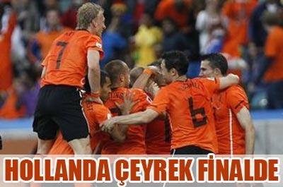 Hollanda çeyrek finalde