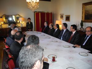 Türk Heyeti, Stockholm Büyükelçisi Korutürkü Ziyaret Etti