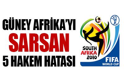 Güney Afrikayı sarsan 5 hakem hatası