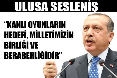 Başbakanın ulusa sesleniş konuşması