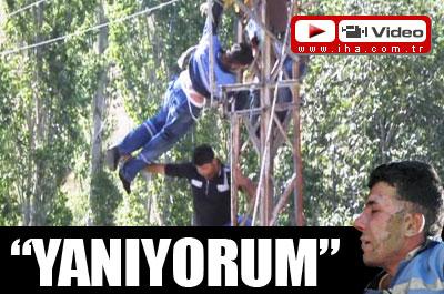 Yanıyorum diye inledi