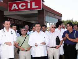 Acil’deki doktora yapılan saldırıya tepki!