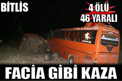 Facia gibi kaza: 4 ölü, 46 yaralı