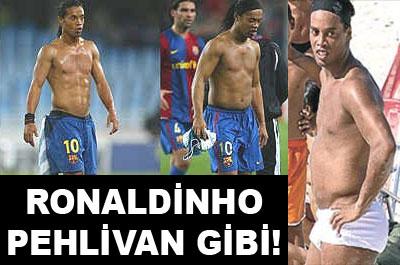 Ronaldinho pehlivana döndü!