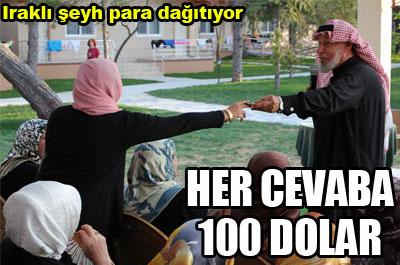 Her cevaba 100 dolar