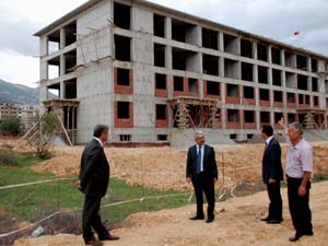 İl Milli Eğitim Müdürü Alkan İnşaatları Gezdi