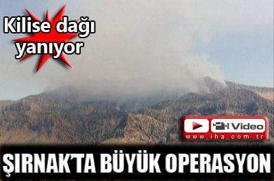 Kilise Dağında orman yangını başladı