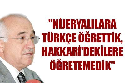 Çiçek: Nijeryalılara Türkçe öğrettik Hakkaridekine öğretemedik