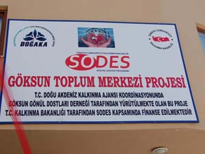 Gönül dostları Toplum Merkezi Hizmete Açıldı