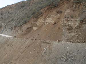 Ekinözünde heyelan