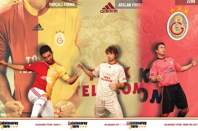 Galatasarayın 2010-2011 sezonu formaları tanıtıldı