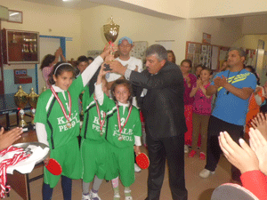 Batı köylerinde masa tenisi heyecanı