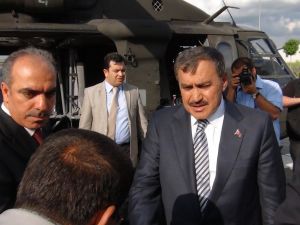 Bakanlar Baraj İnşaatında İncelemelerde Bulundu