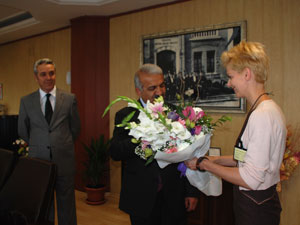 AB’li Eğitimciler Milli Eğitim Müdürü Alkan’ı ziyaret etti