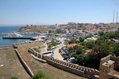 Bozcaadada turist azaldı 