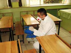 Okullarımız dezenfekte oldu.