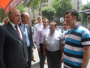 Mehmet Sağlam, esnafın gönlünde taht kurdu