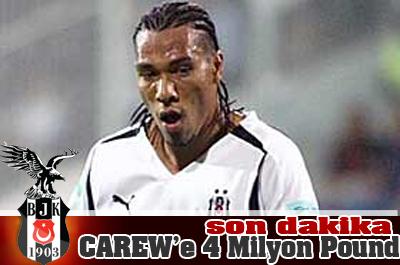 Beşitaştan Carewe 4 milyon pound