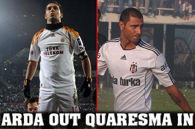 Arda out, Quaresma in