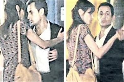 Sarkozy, Carlanın setini böyle bastı