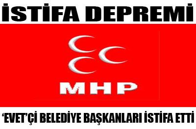 MHPde istifa depremi 