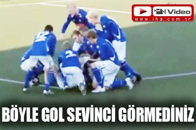 En ilginç gol sevinci 
