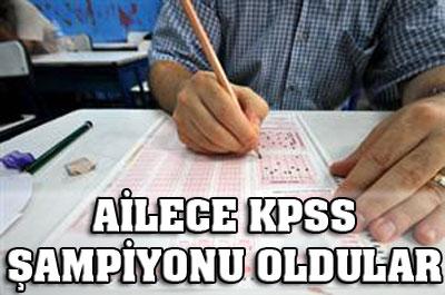 Ailece KPSS şampiyonu oldular!