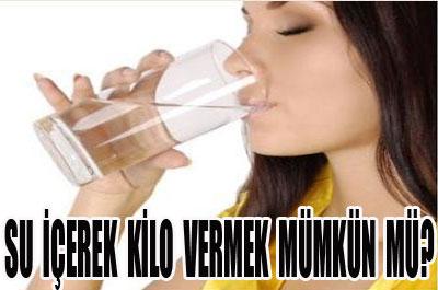Su içerken kilo verilir mi? 