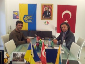 Thy Odessa Müdürü Kocaman, Utiad Başkanı Ali Sezeni Ziyaret Etti