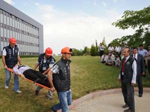 KSÜde Yangın Tatbikatı yapıldı