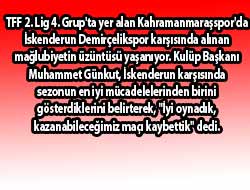 KMSde Mağlubiyet Üzüntüsü