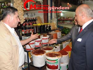 Sağlam Esnafları Ziyaret Etti