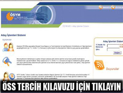ÖSS tercih klavuzu bugün yayınlanıyor