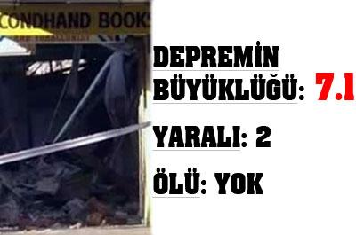 7.1lik depremde sadece 2 kişi yaralandı